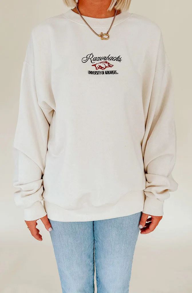 ARKANSAS EMBROIDERED SWEATSHIRT