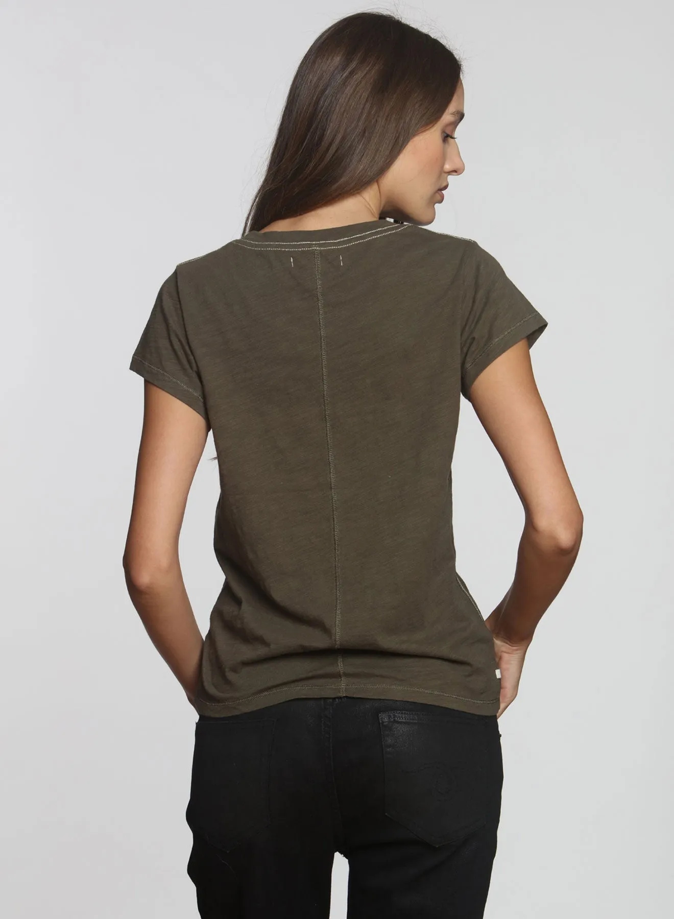 Ava Classic Tee - Army