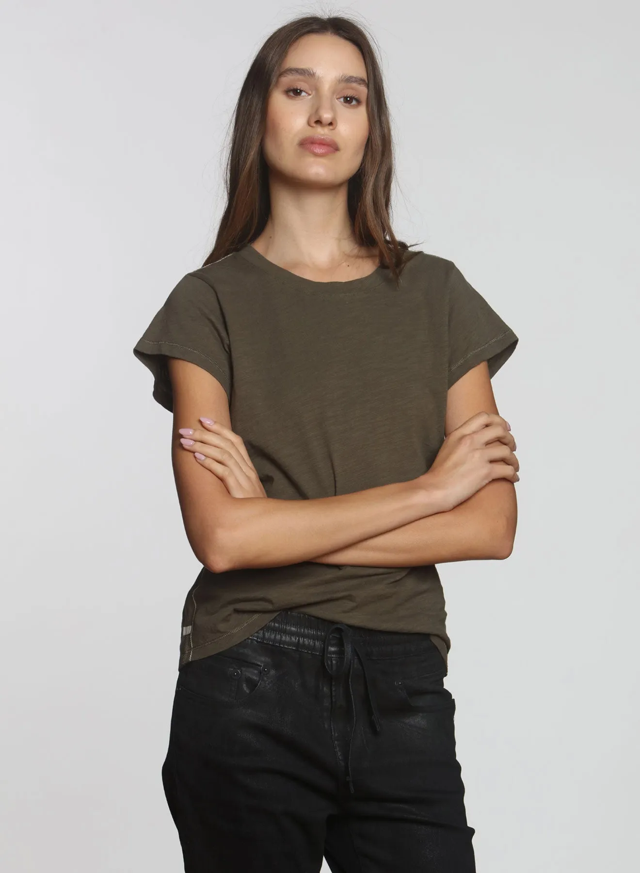 Ava Classic Tee - Army