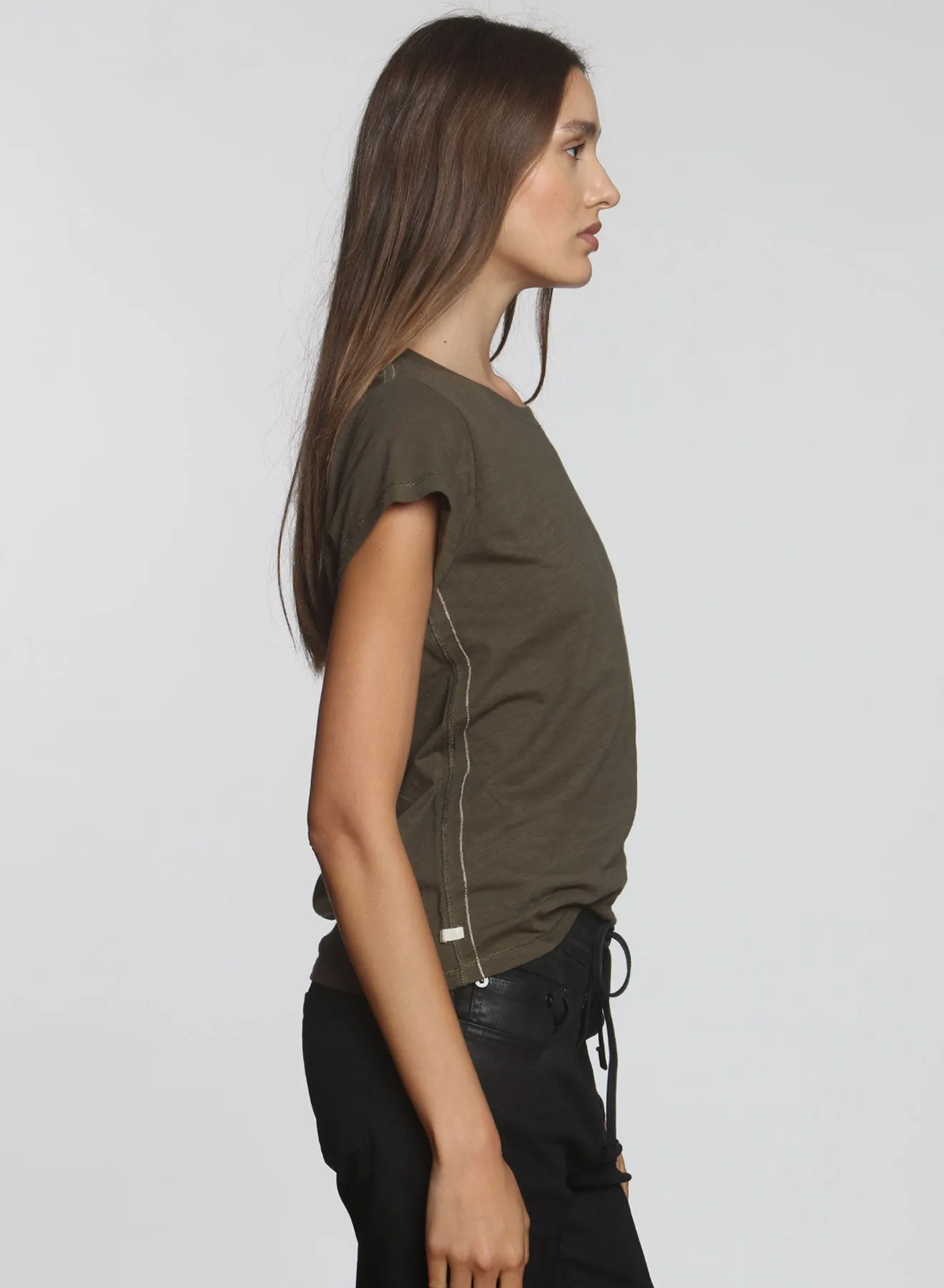 Ava Classic Tee - Army