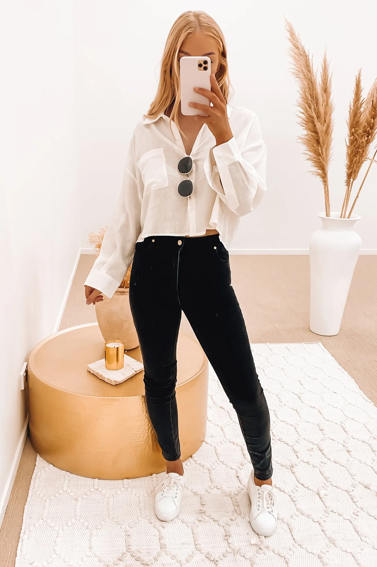 Bayswater Cropped Shirt White