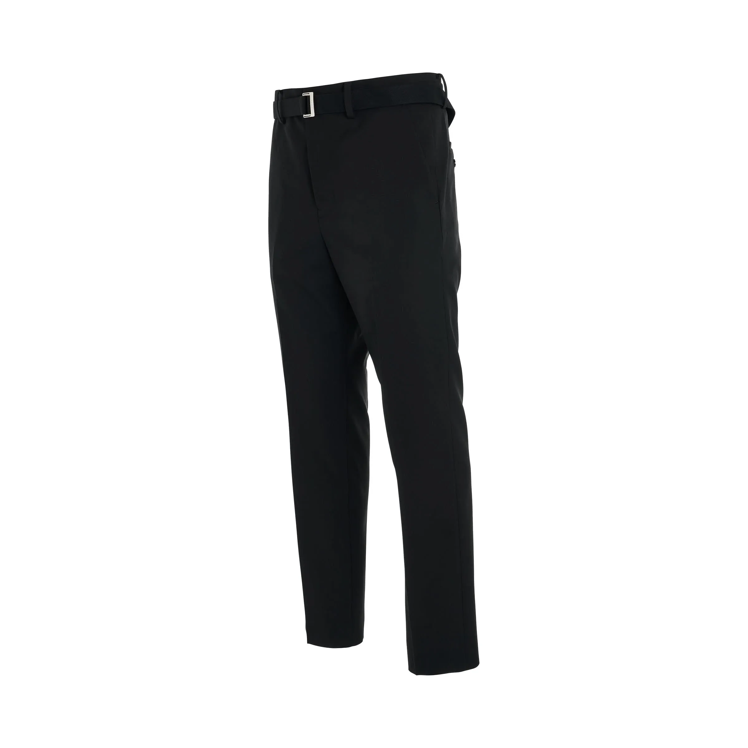 Belt Suiting Pants in Black