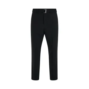 Belt Suiting Pants in Black