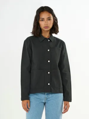 CANVAS WORKWEAR JACKET - Black Jet