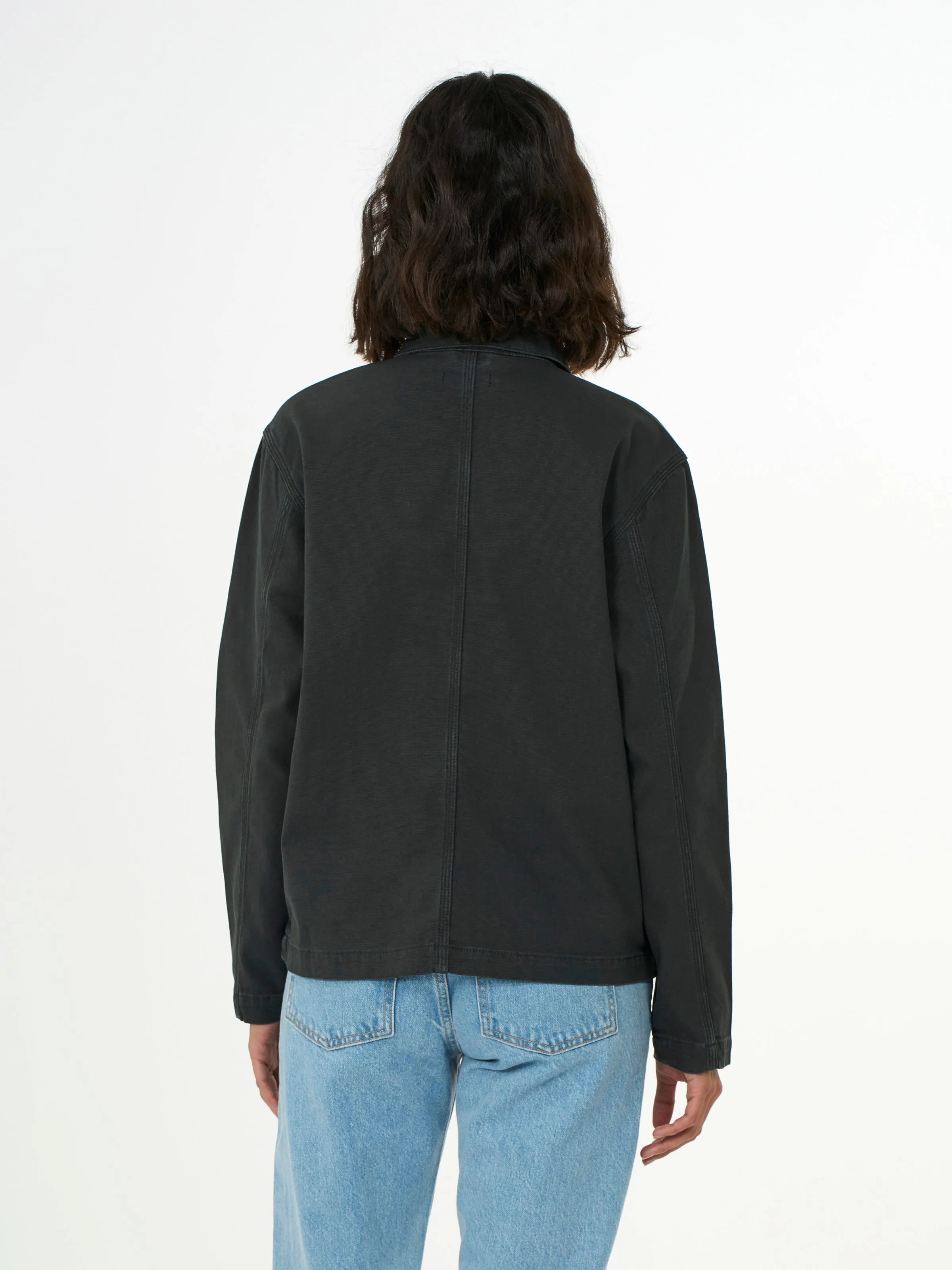 CANVAS WORKWEAR JACKET - Black Jet