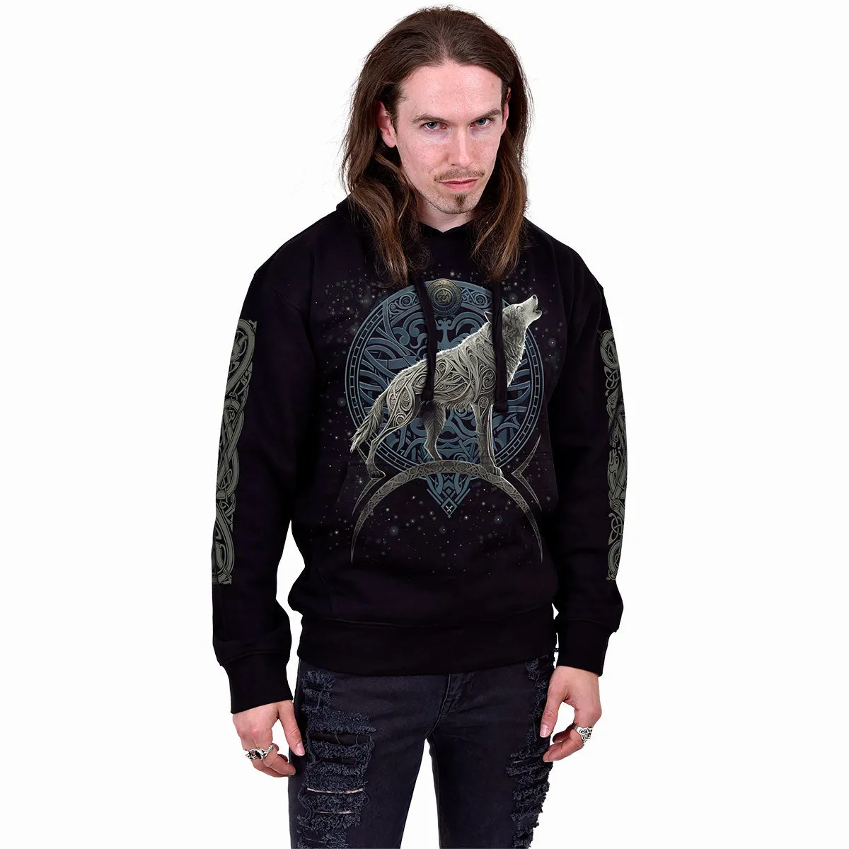 CELTIC WOLF - Hoody Black