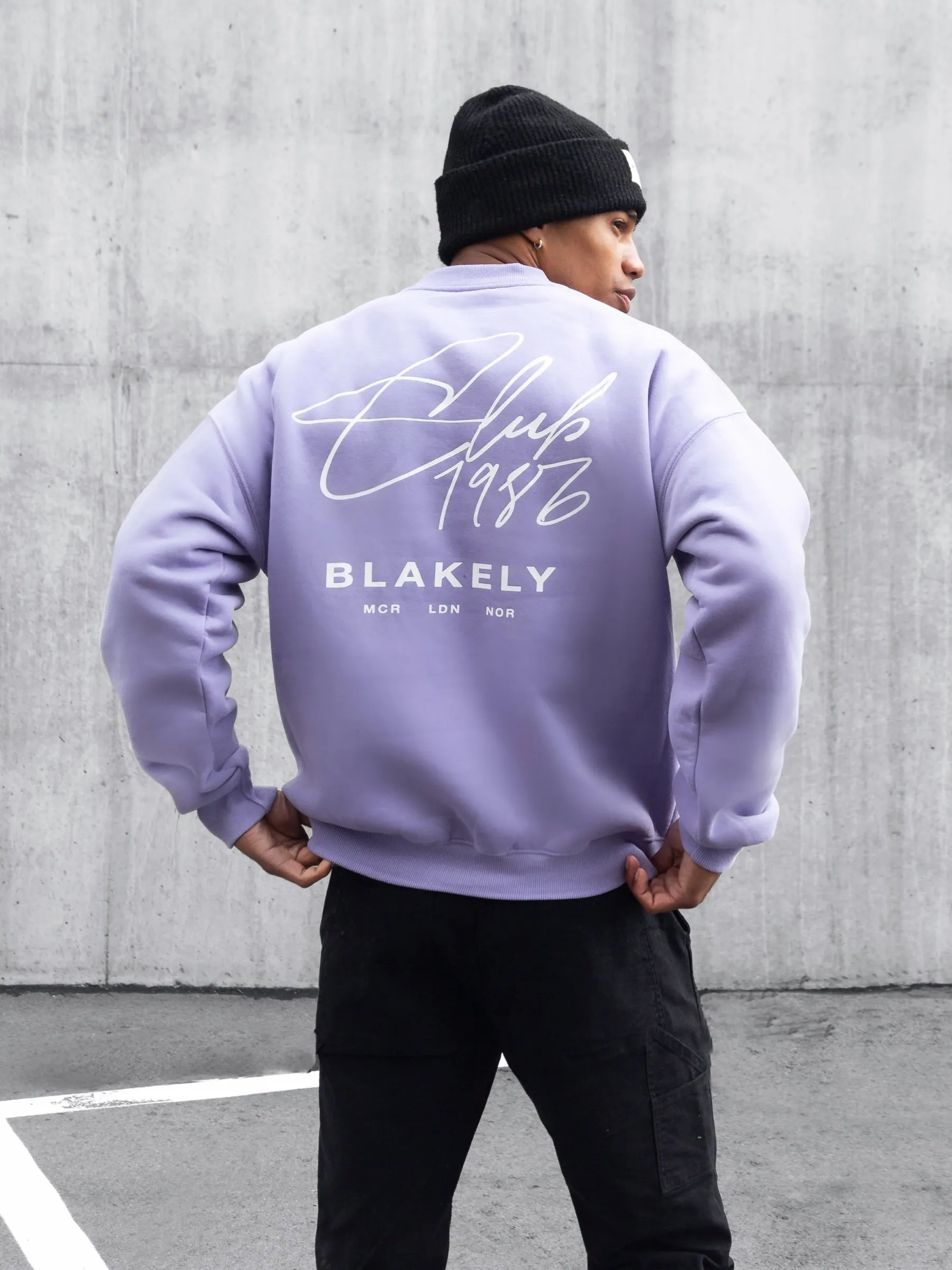 Club Relaxed Jumper - Violet