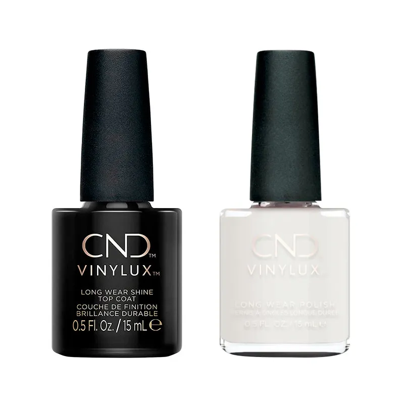 CND - Vinylux Topcoat & All Frothed Up 0.5 oz - #434