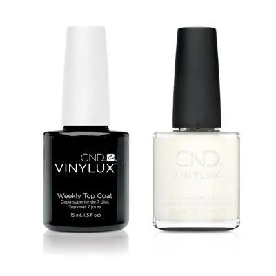 CND - Vinylux Topcoat & White Wedding 0.5 oz - #318