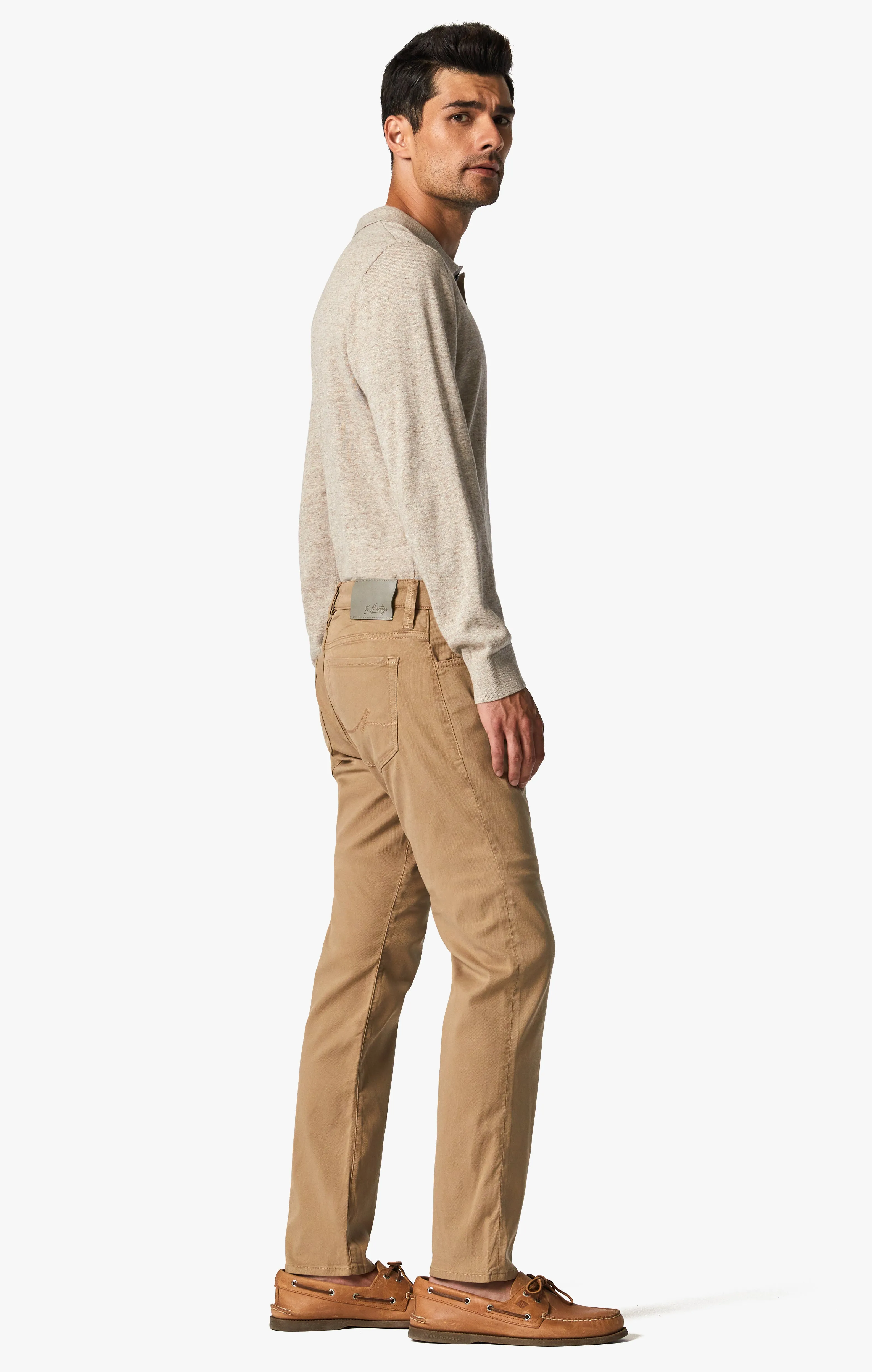 Cool Tapered Leg Pants In Dune Soft Touch