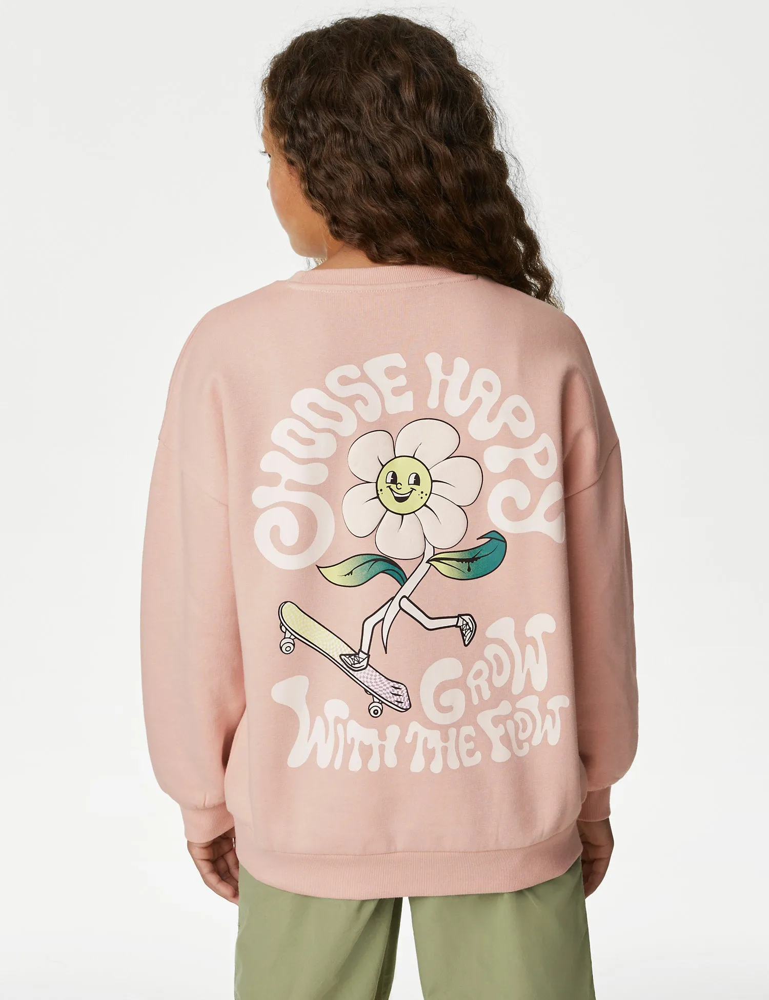 Cotton Rich Graphic Sweatshirt