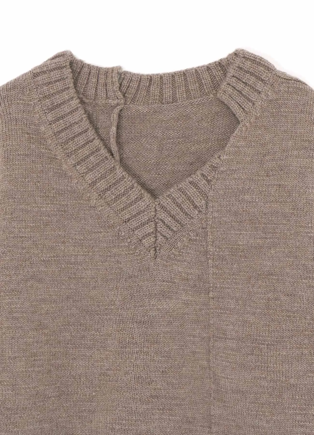 DECONSTRUCTED V-NECK SWEATER