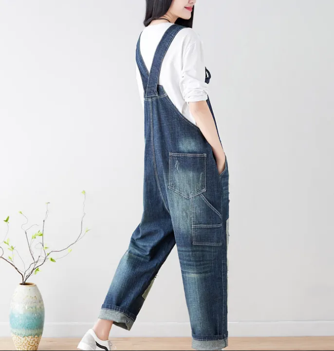 Denim Summer Denim Overall Loose Women Jumpsuits CNHK08026