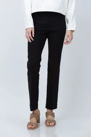 Elliott Lauren Pant With Faux Jean Details in Black