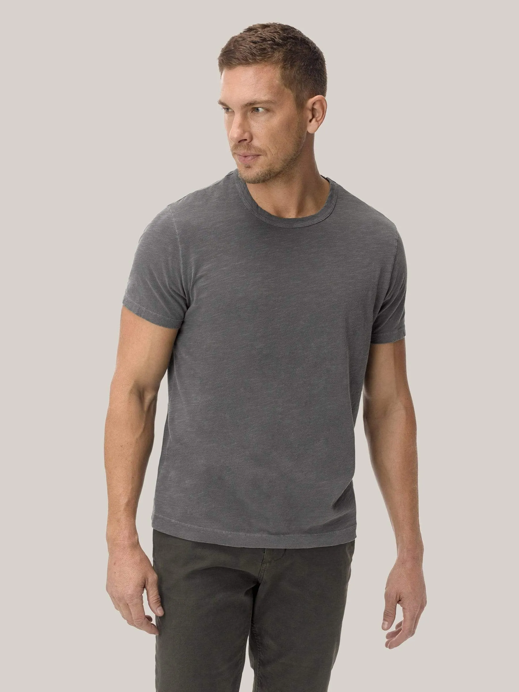 Faded Black Venice Wash Slub Classic Tee