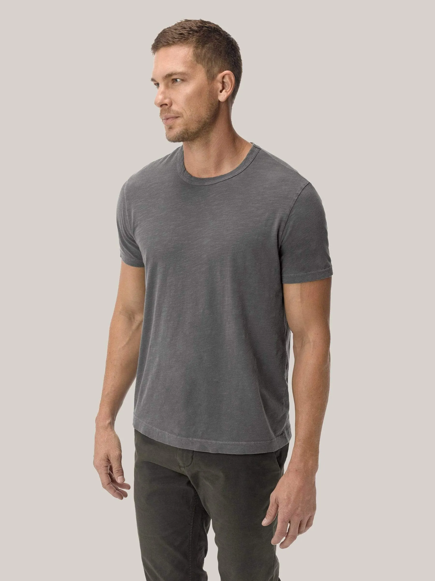 Faded Black Venice Wash Slub Classic Tee