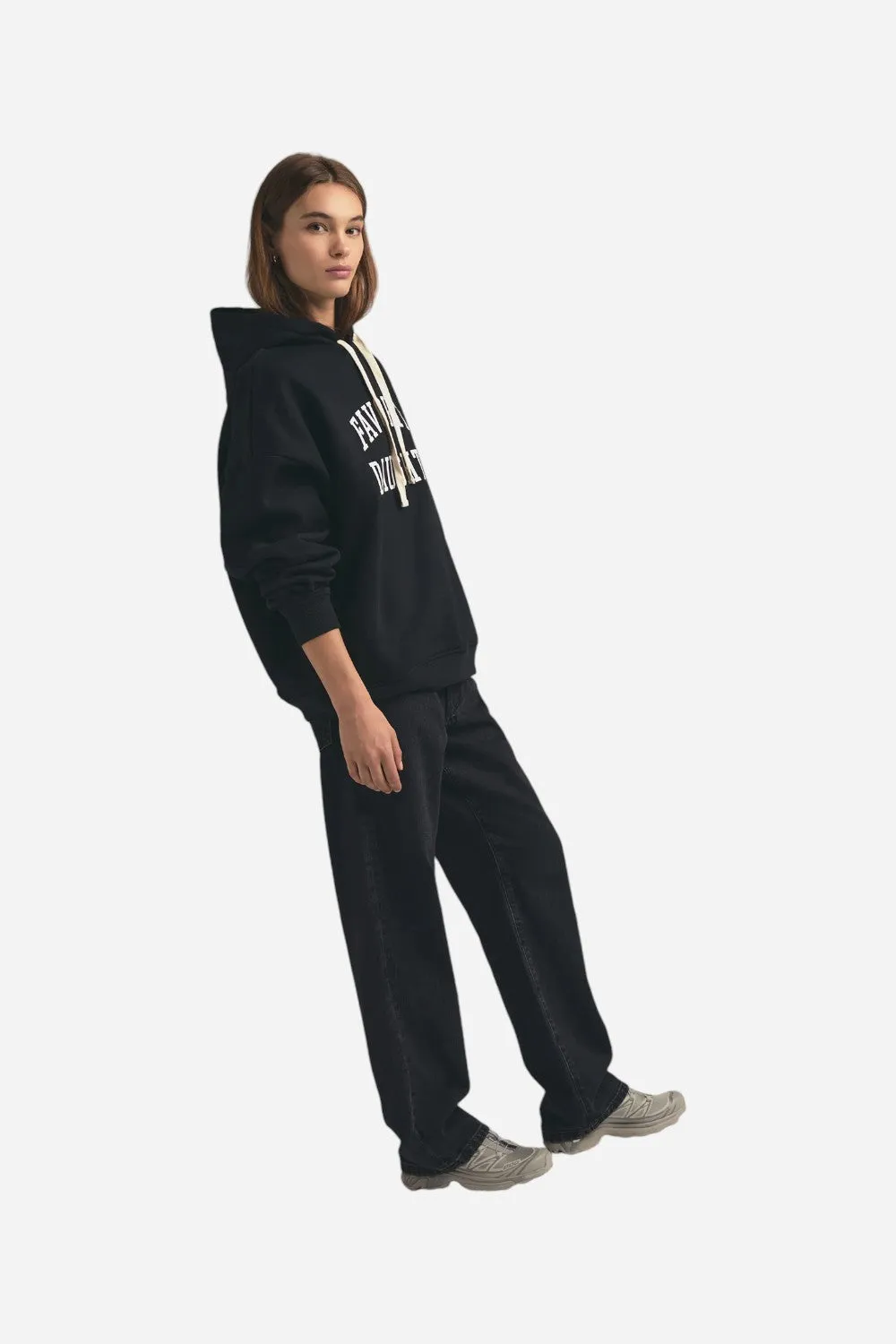 Favorite Daughter The Collegiate Hoodie in Black