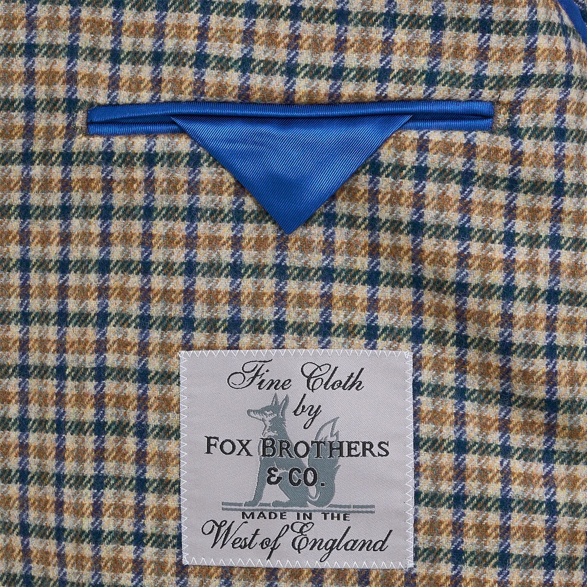 Fox Brothers Dune Multi Check Sport Coat - Dune