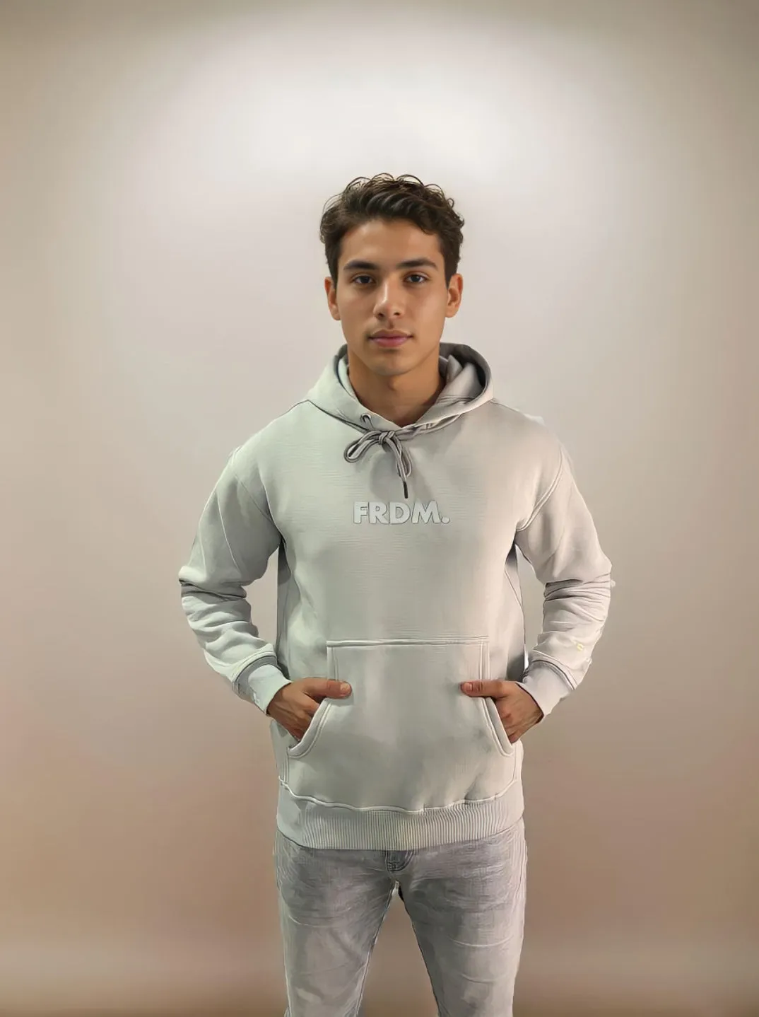 FRDM. Pearl Grey Hoodie