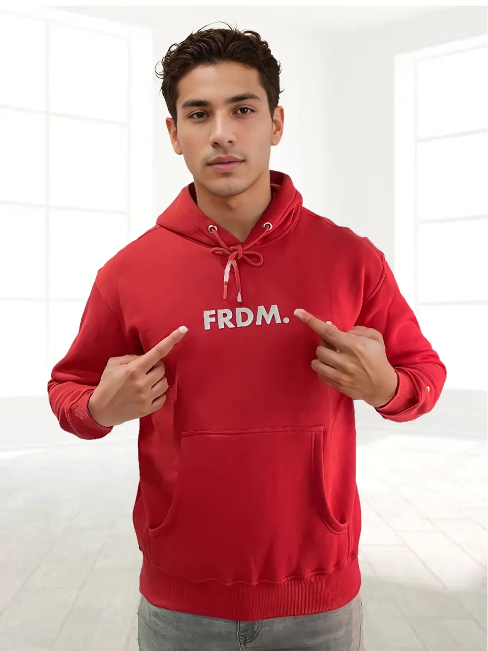 FRDM. Rouge Red Hoodie