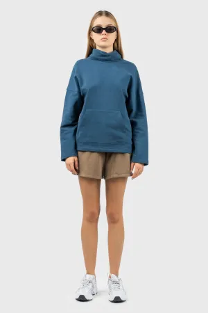 Funnel Neck Sweatshirt with dropped shoulder