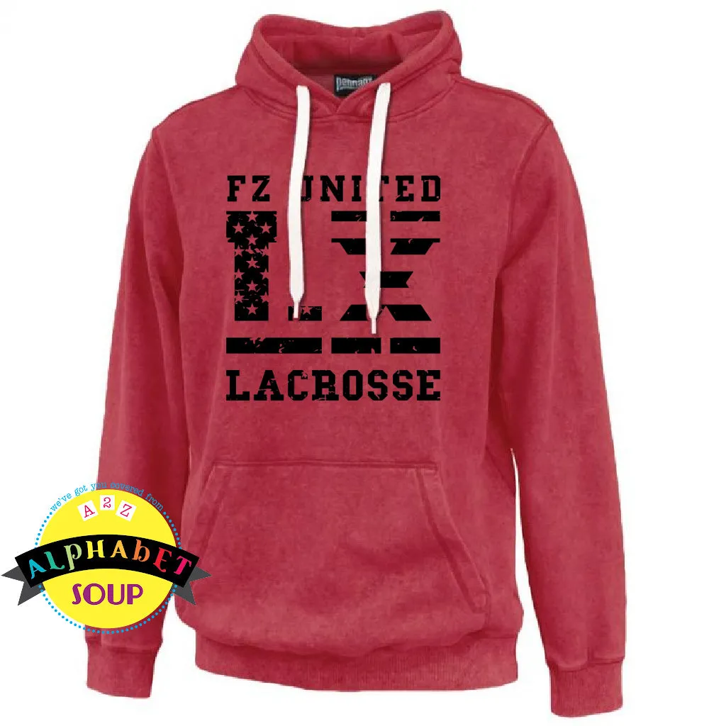 FZ United Boys Lacrosse Sandwash Hoodie Sweatshirts