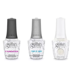 Gelish Combo - Base, Top & Champagne