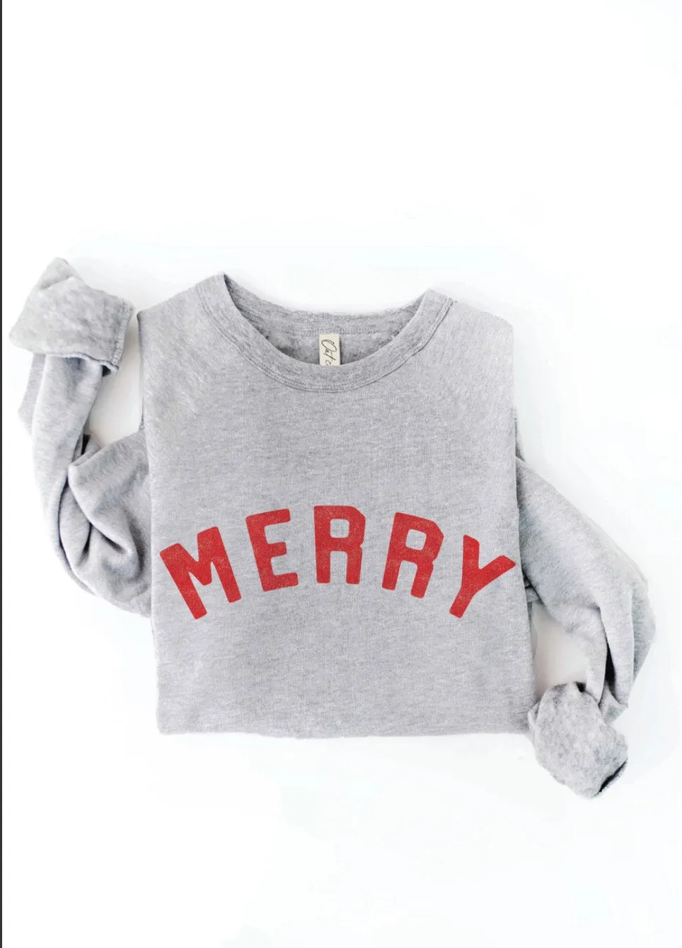 Gray Merry Sweatshirt