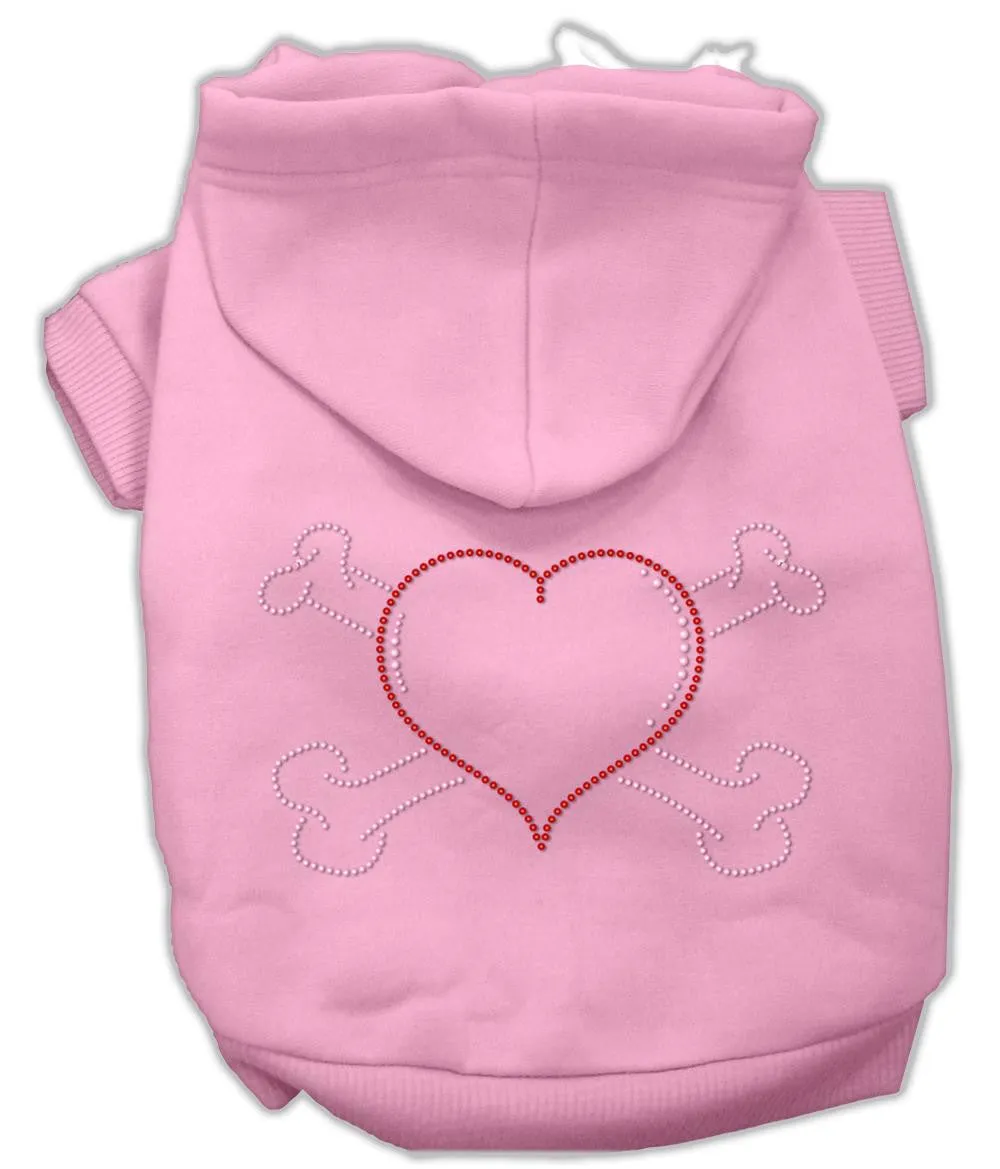 Heart And Crossbones Hoodies Pink M (12)