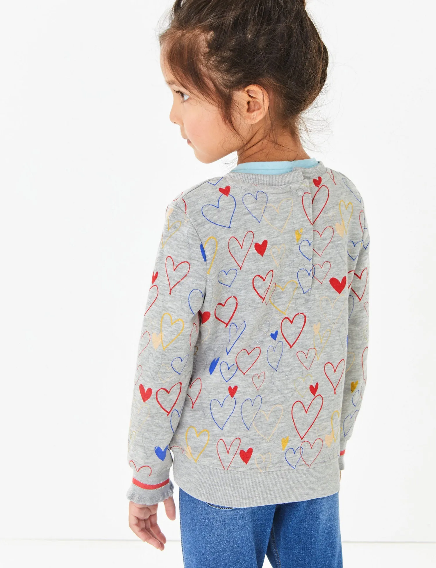 Heart Print Sweatshirt