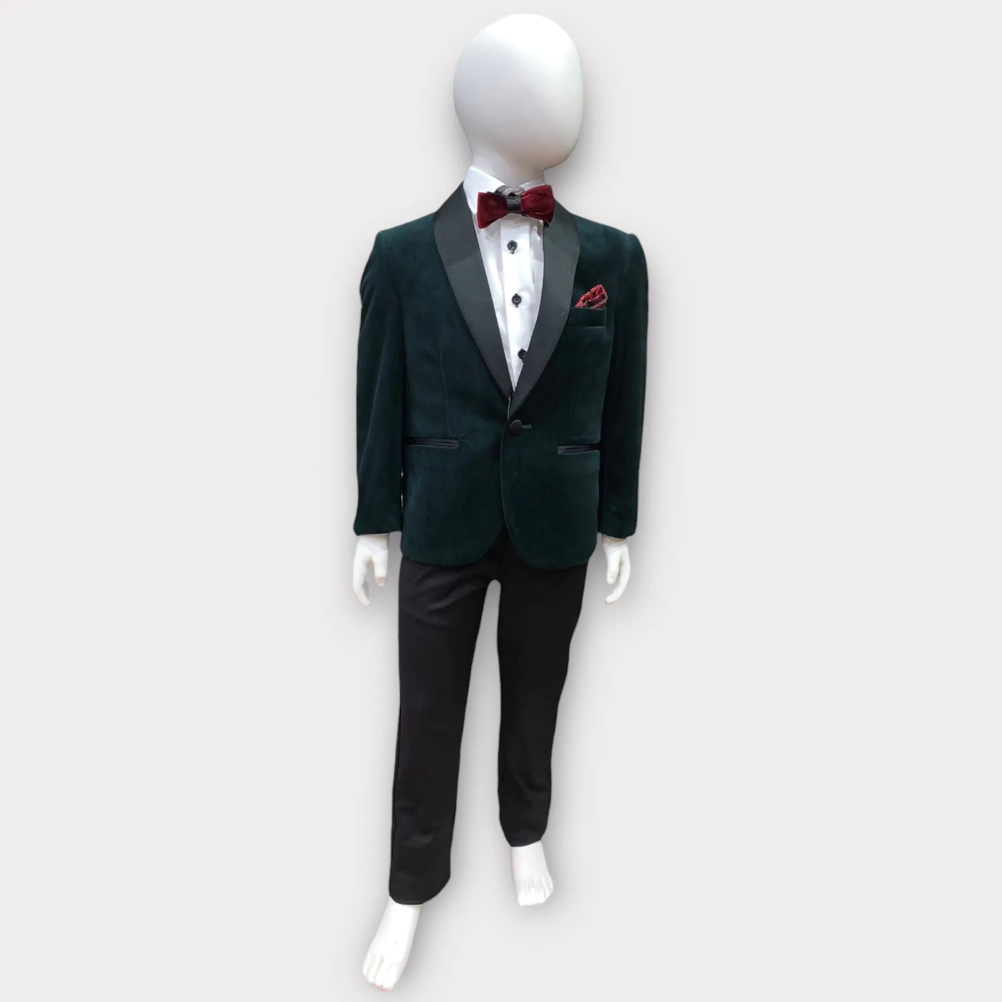 Kids Tuxedo  #OLIVER - Velvet Green