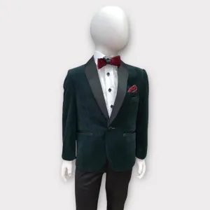 Kids Tuxedo  #OLIVER - Velvet Green