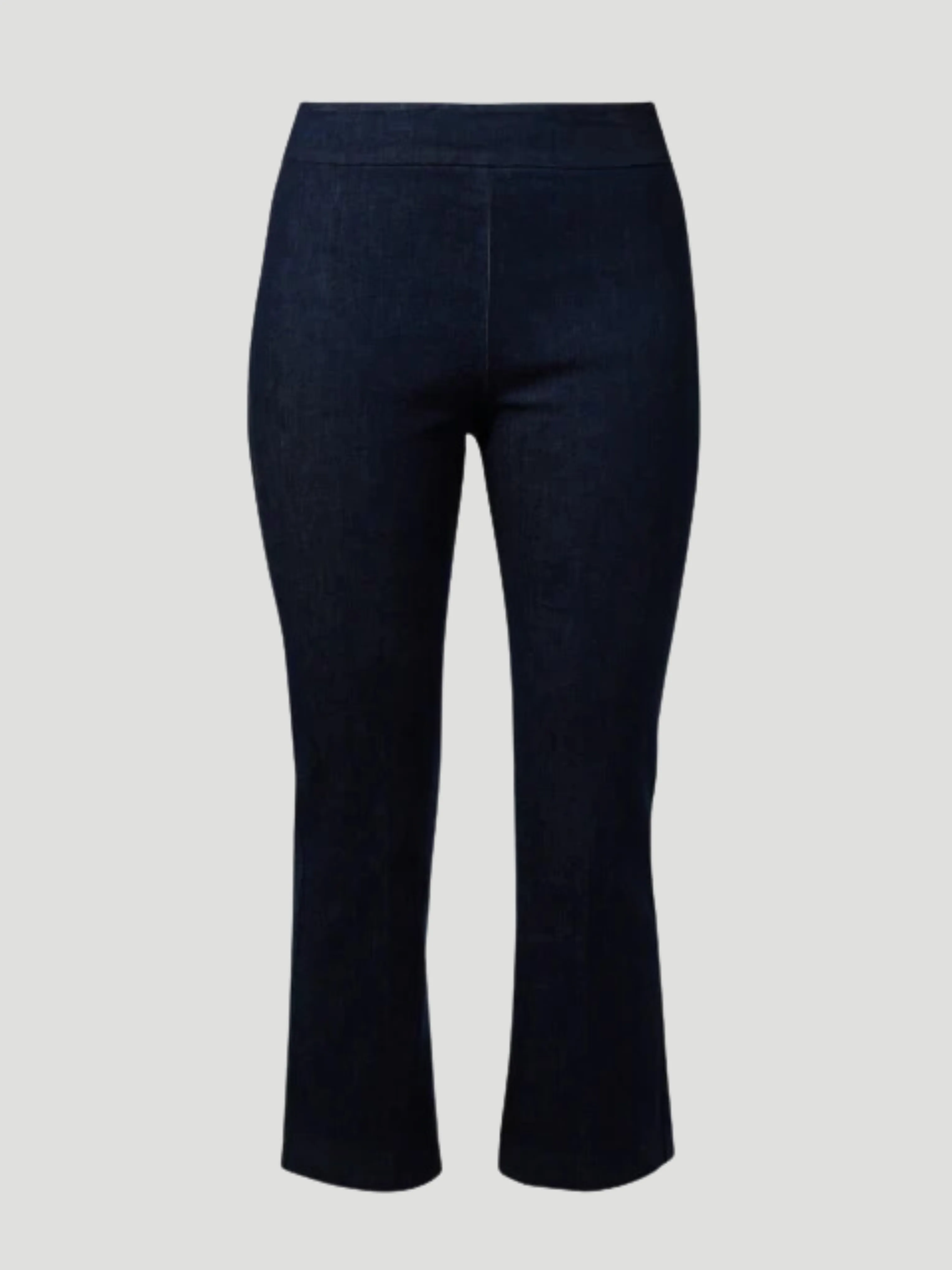 Leo Crop Flare Pant in Dark Denim