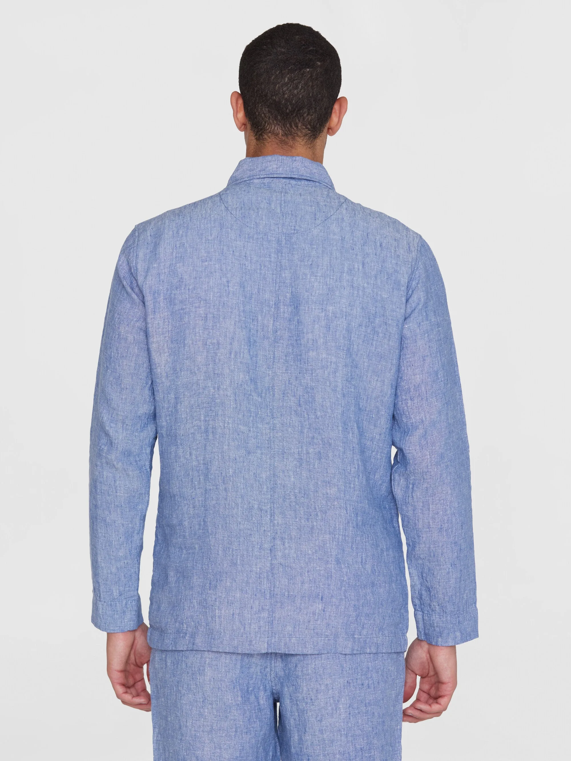 Linen overshirt - Moonlight Blue