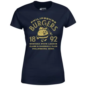 Philipsburg Burgers - Montana - Vintage Defunct Baseball Teams - Women's T-Shirt