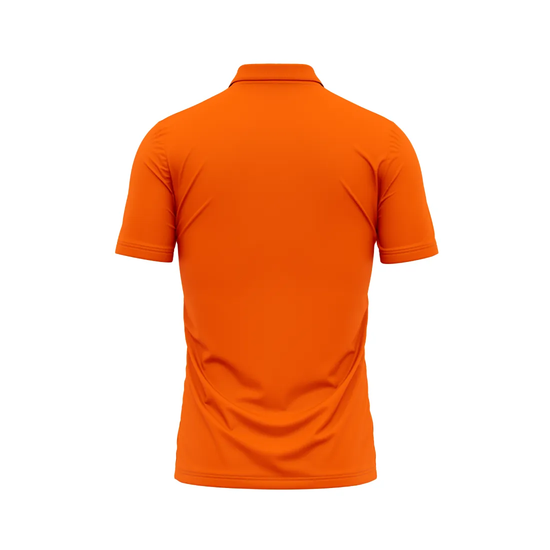 Polo Neck Printed Jersey Orange Design 27