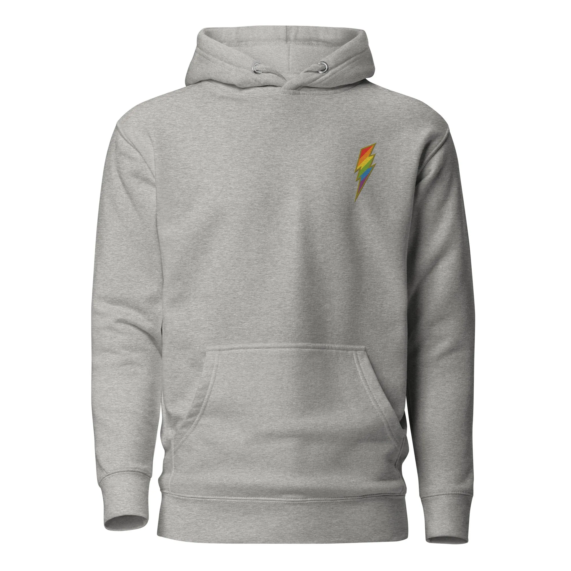 Rainbow Pride Lightning Embroidered Hoodie