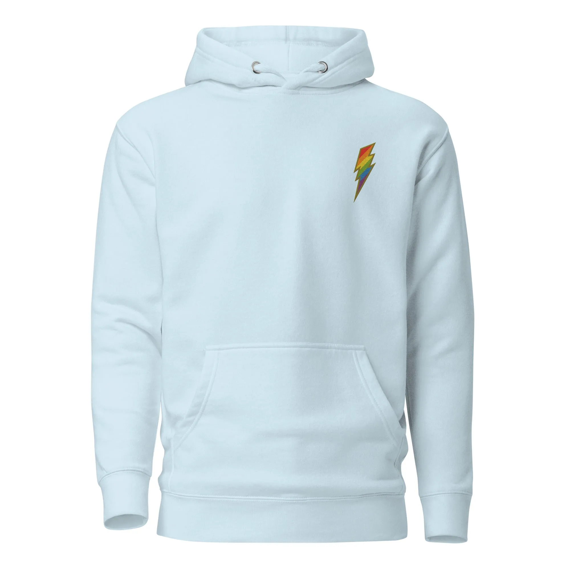 Rainbow Pride Lightning Embroidered Hoodie