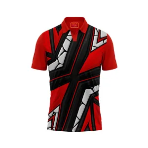 Red Polo Neck Half Sleeve T Shirt Nextprint L131