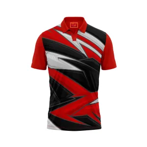 Red Polo Neck Half Sleeve T Shirt Nextprint L142