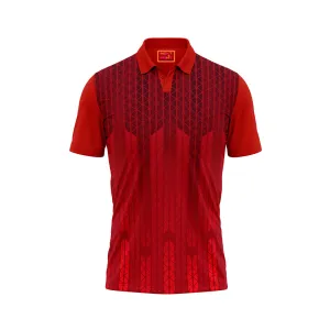 Red Polo Neck Half Sleeve T Shirt Nextprint N153