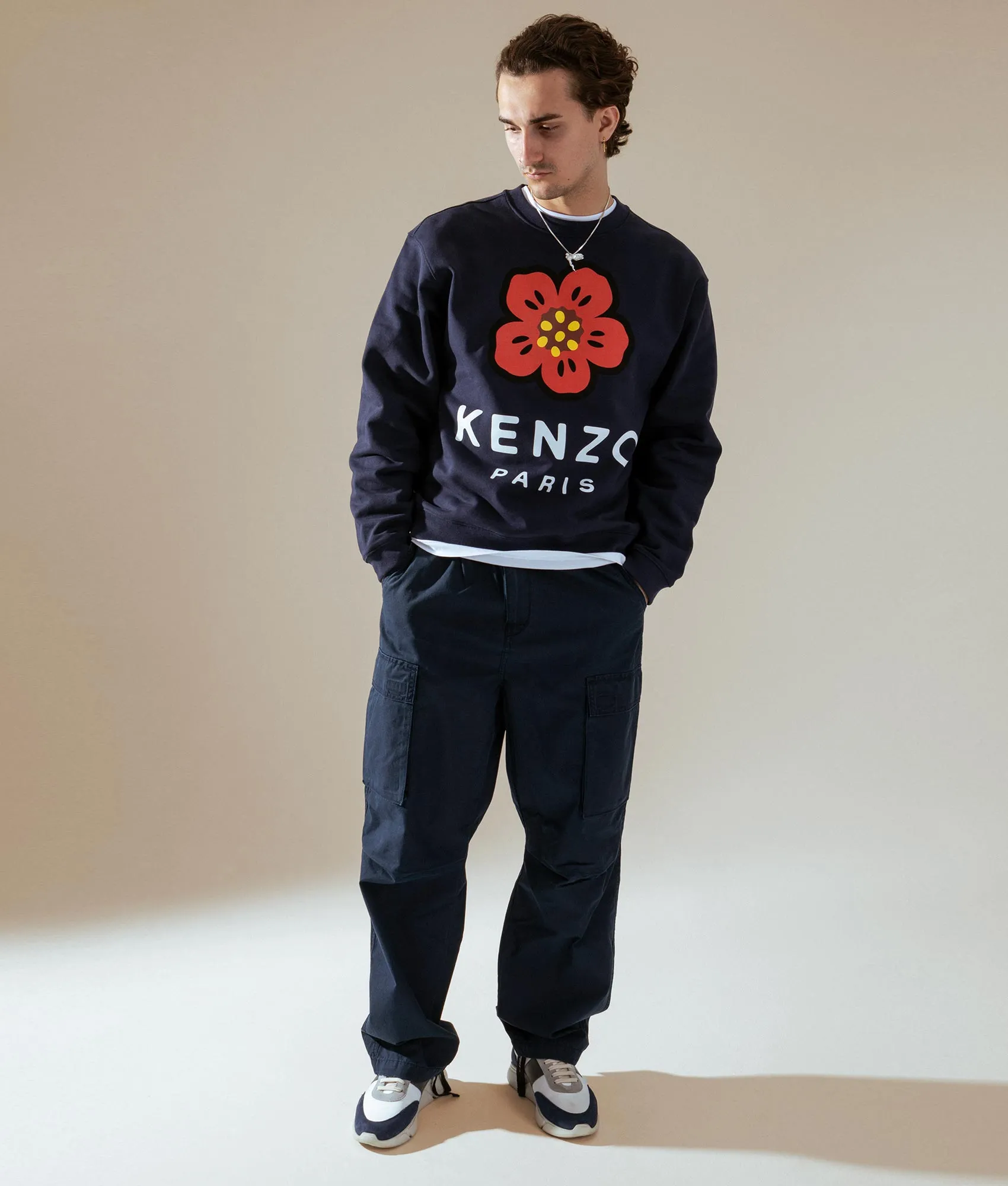 Relaxed Fit Boke Flower Sweatshirt