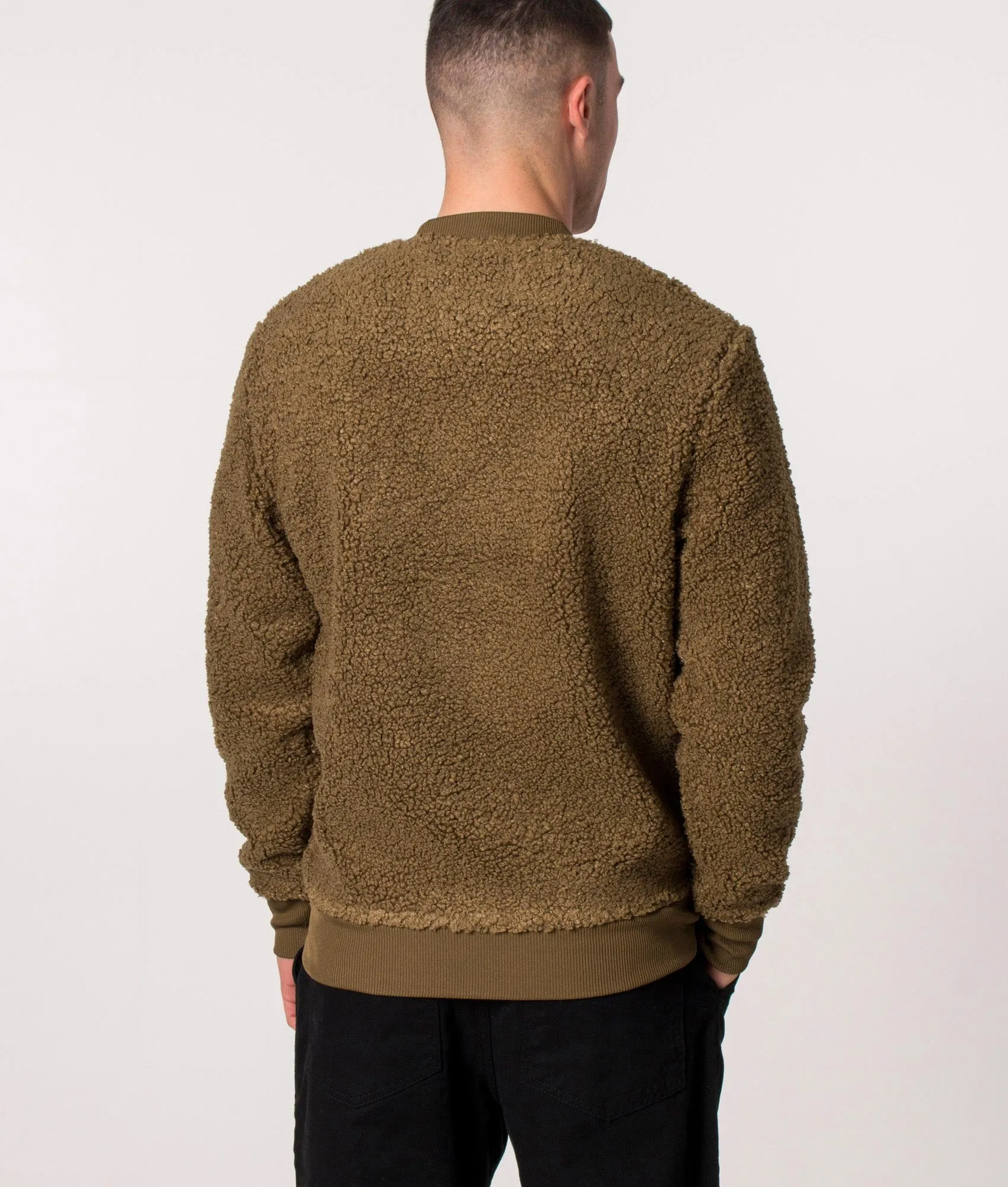 Relaxed Fit Borg Fleece Sweatshirt