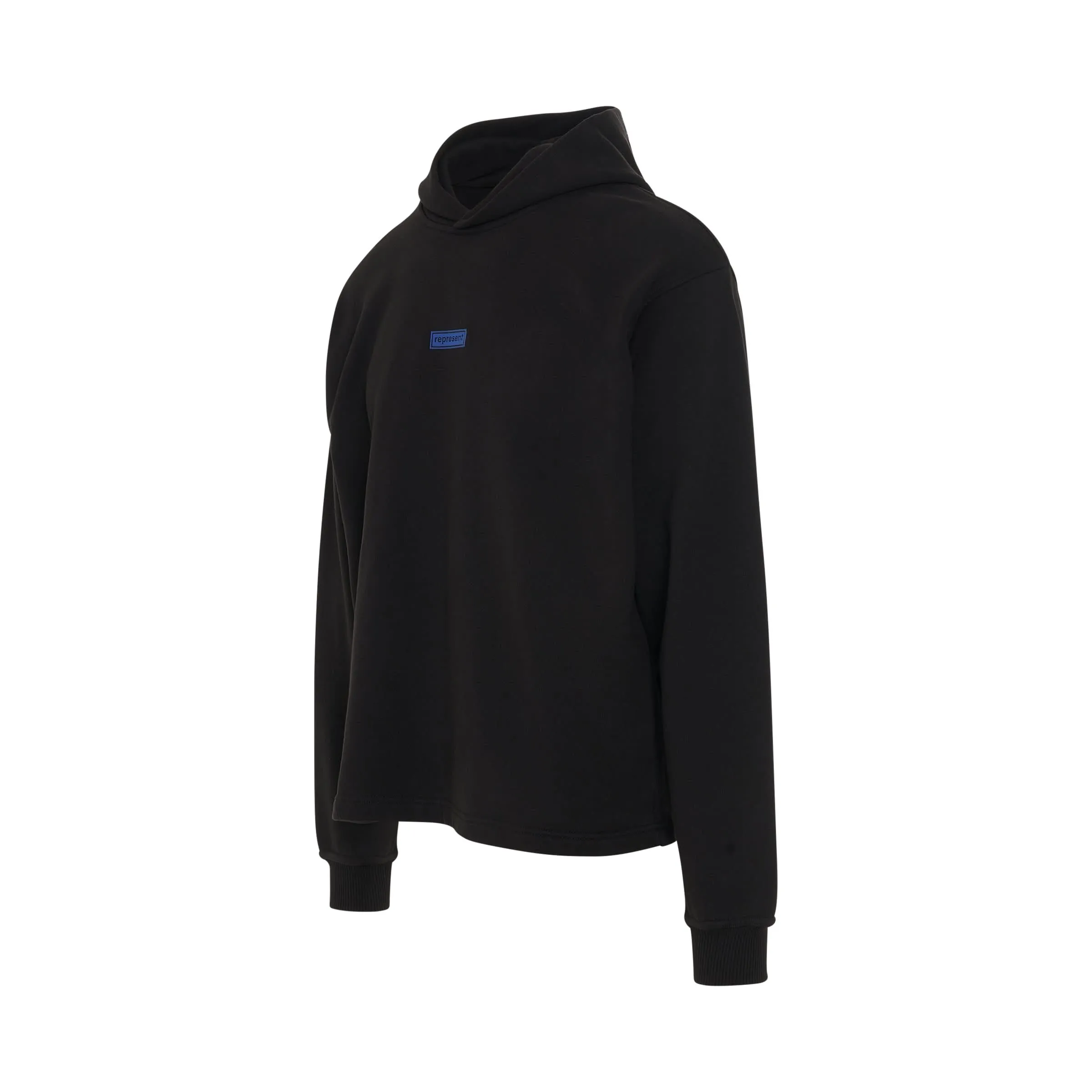 Relaxed Logo Hoodie in Black