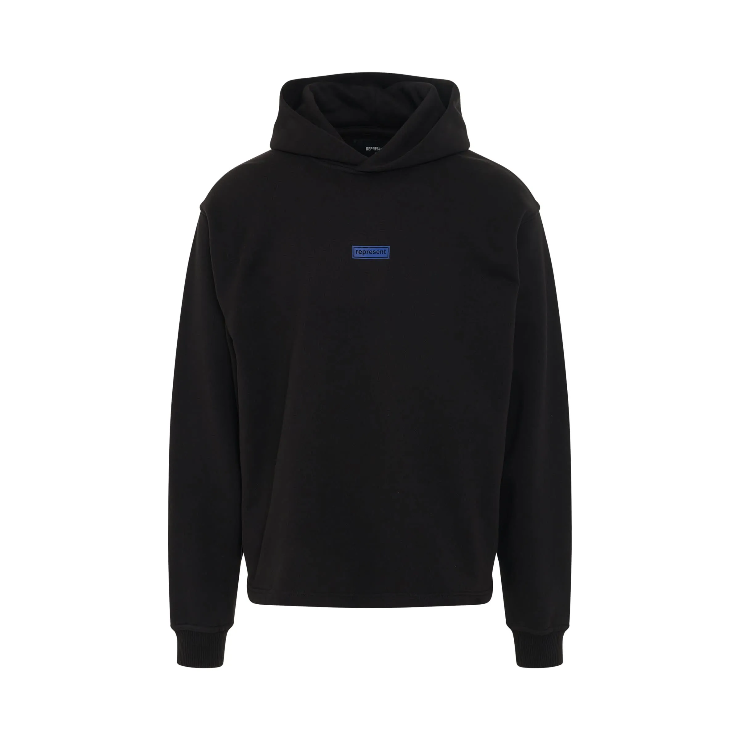 Relaxed Logo Hoodie in Black