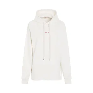 Small Logo Hoodie in White