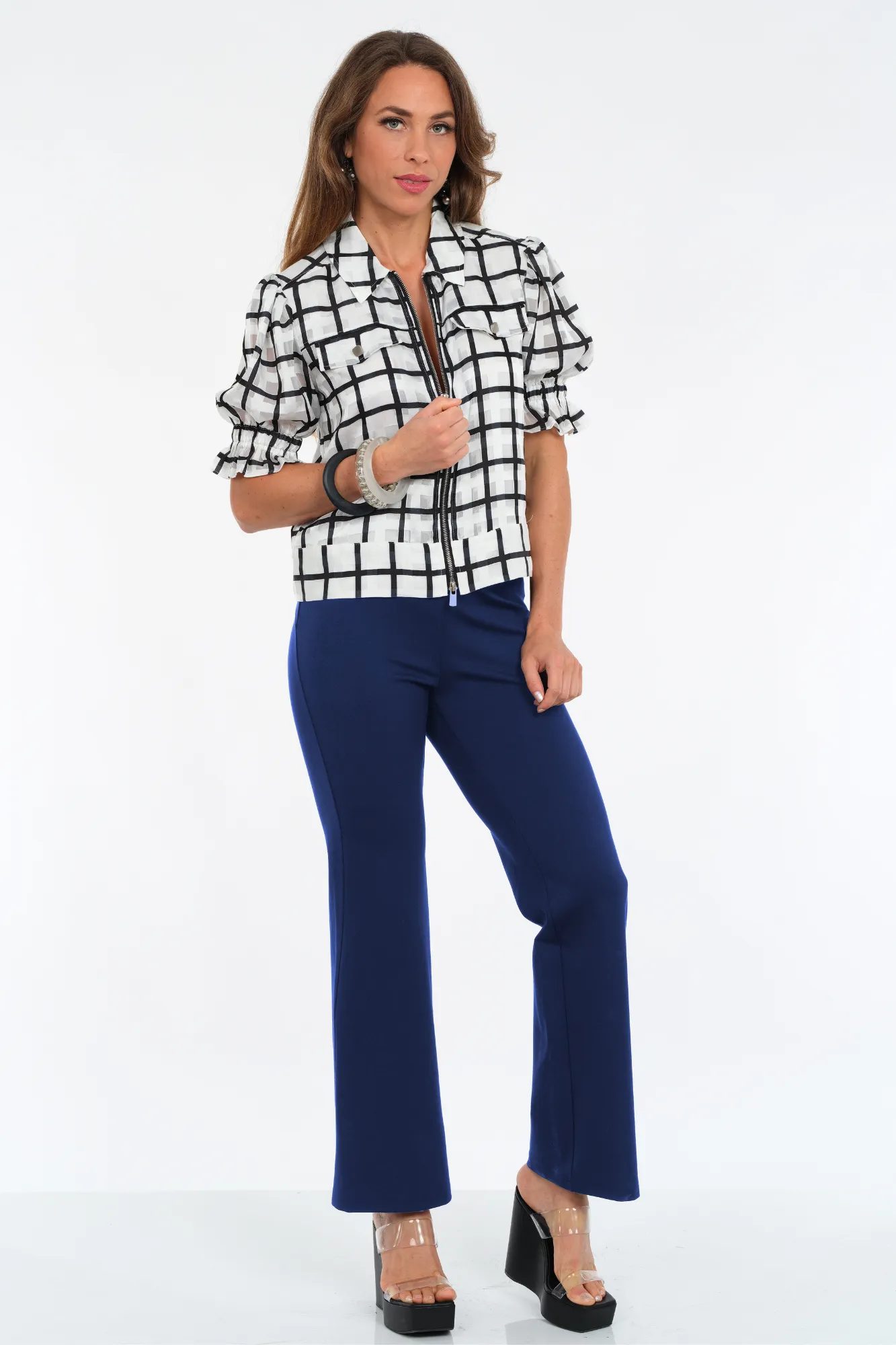 Wide Leg Pull On Soft Ponte Pant- "Steffi" LIOR