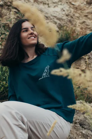 Women's Relaxed Jumper | Simplistic Wolf